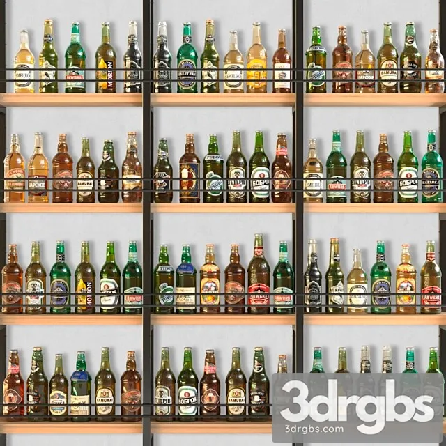 Rack With Beer Alcohol 3dsmax Download