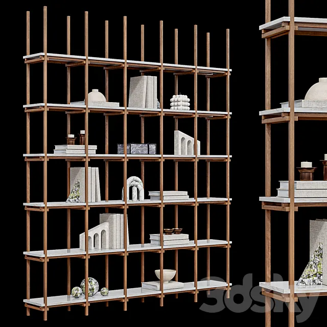 Rack_02 with decor 3ds Max