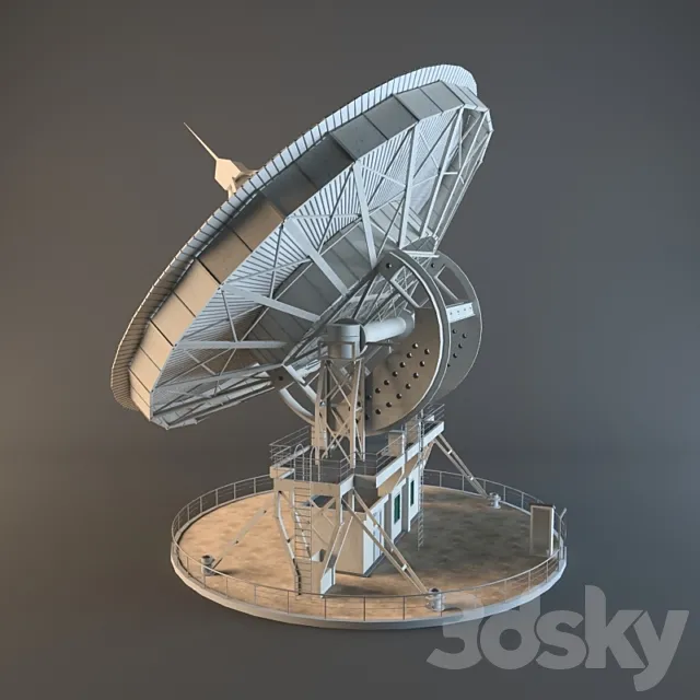 Radar Stationar 3DS Max Model