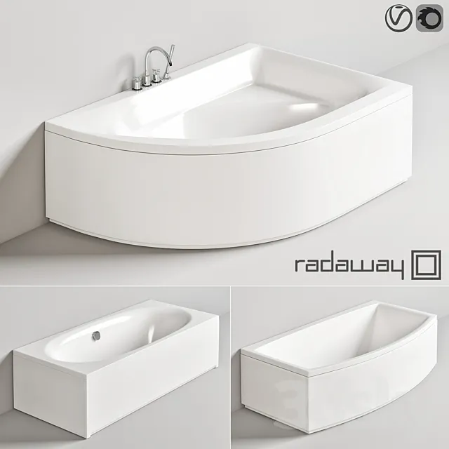 Radaway baths + Steinberg bath _ shower mixer 3ds Max