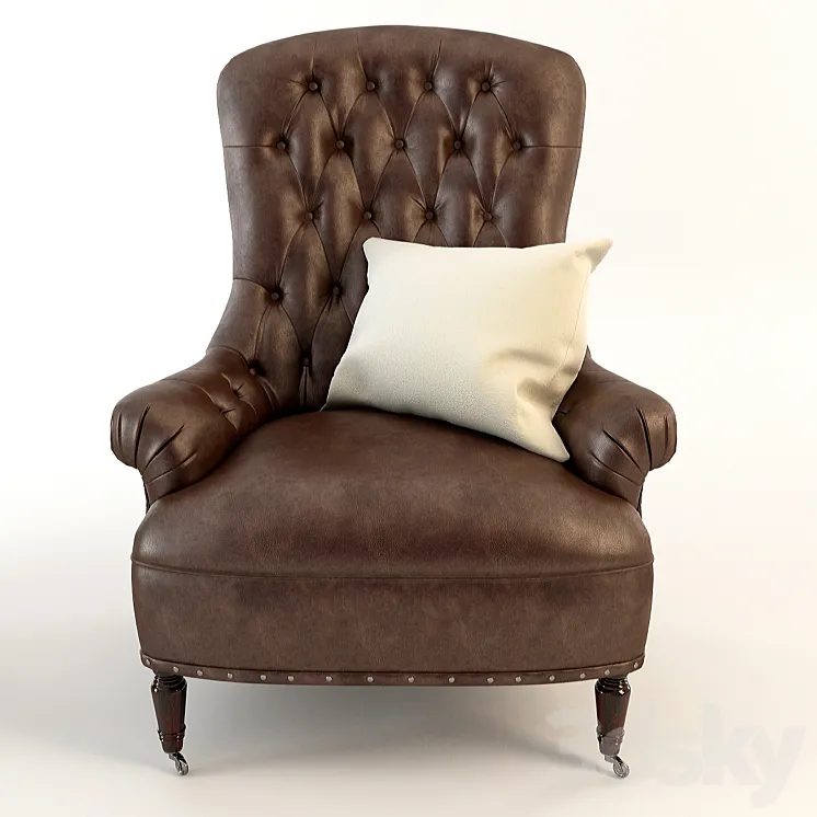 Radclife Tufted (leatcher) 3DS Max
