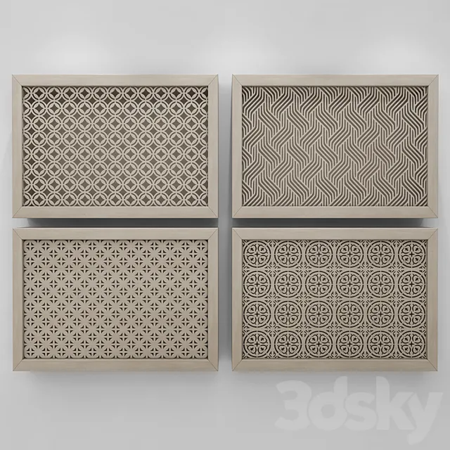 Radiator grating 4114 3ds Max