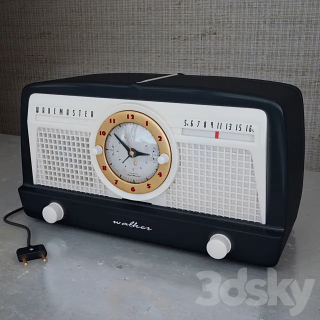 Radio Alarm Clock 3ds Max