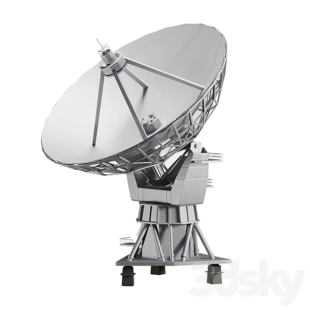 Radio Telescope 3dsMax Model