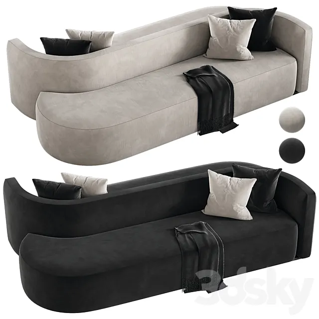 Radius Chaise Sofa 3DSMax File