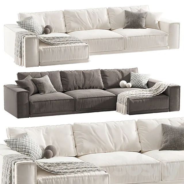 Rafael Chaise Sofa Valentini 3ds Max