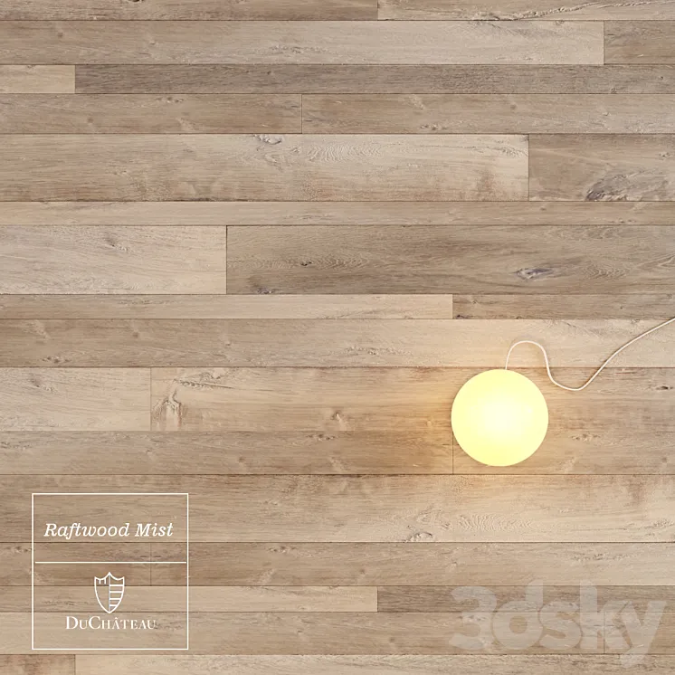 Raftwood Mist wooden floor by DuChateau 3DS Max