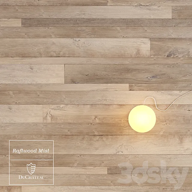 Raftwood Mist wooden floor by DuChateau 3DSMax File