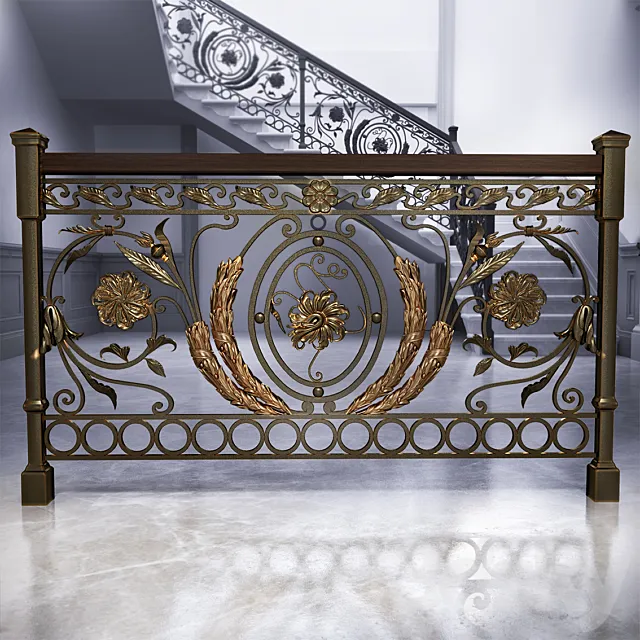 railing 3DS Max Model