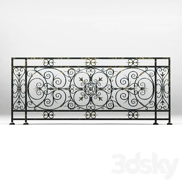 railings 7474 3DS Max Model