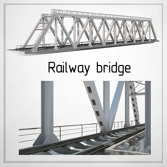railroad bridge 3DSMax File