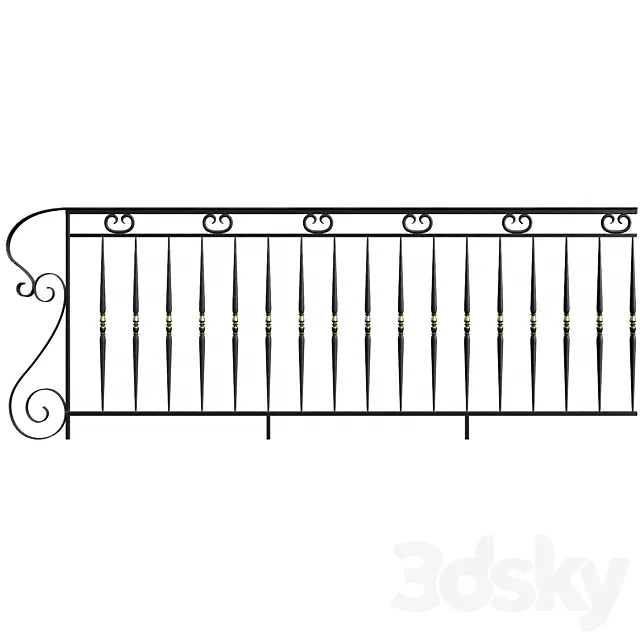 Rails forged 3DS Max Model