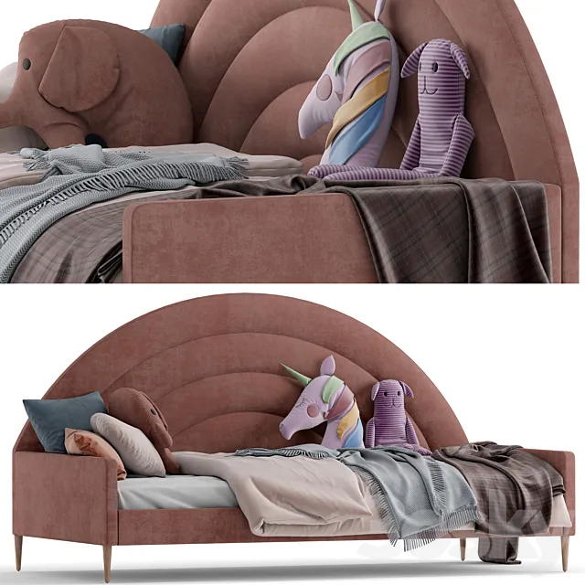rainbow kids daybed 3ds Max