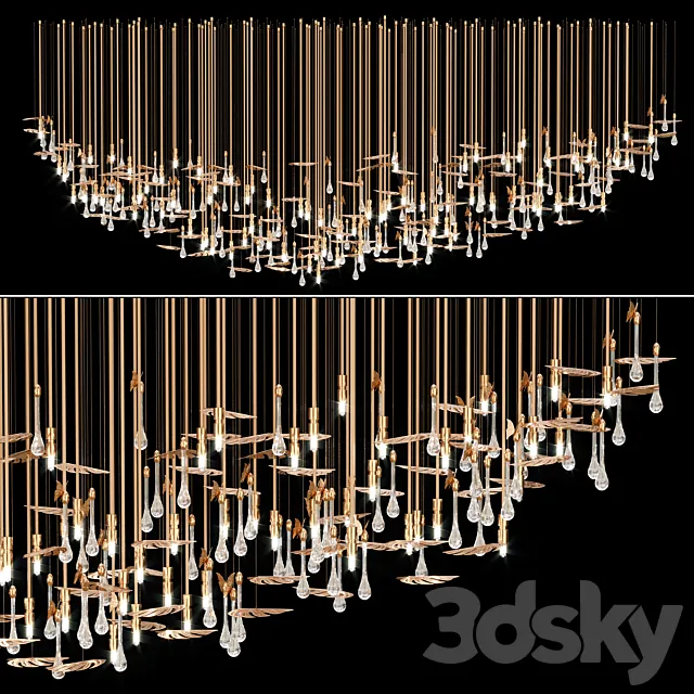 rainforest suspension 3ds Max