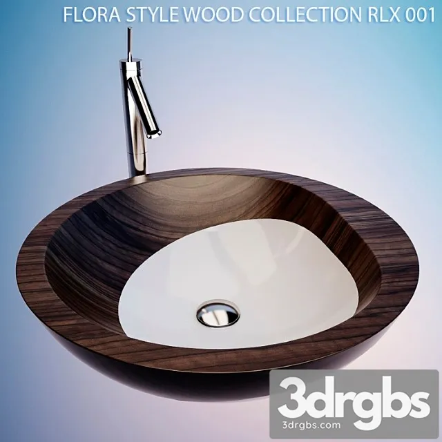 Rakovina Nakladnaia Flora Style Wood Collection Rlx 001 1 3dsmax Download