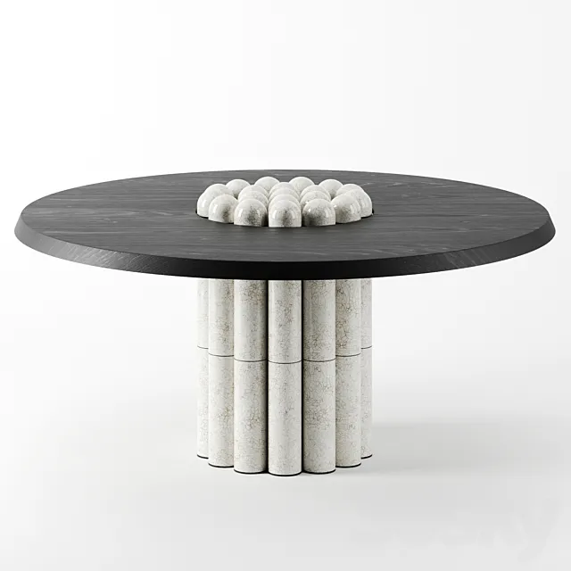 Raku-Yaki Dining Table by Emmanuelle Simon 3DSMax File