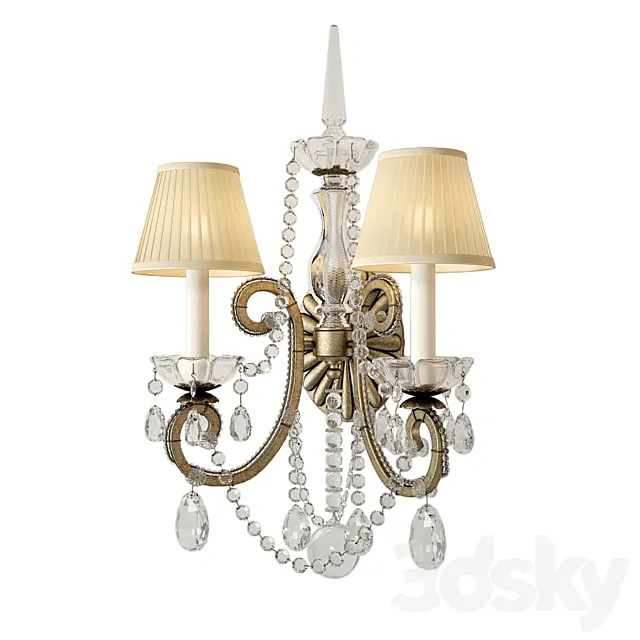 Ralph Lauren Adrianna double sconce RL2231ASL-S 3ds Max