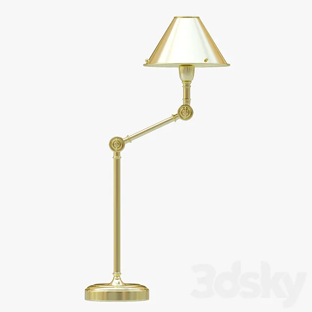 Ralph Lauren ANETTE TABLE LAMP IN NATURAL BRASS 3DS Max Model