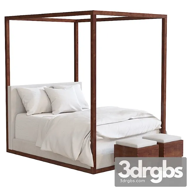 Ralph Lauren Desert Modern Canopy Bed Queen Size 3dsmax Download