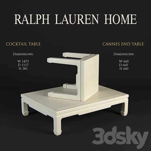 RALPH LAUREN HOME 3DS Max Model