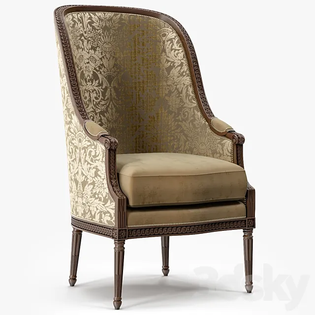 Ralph Lauren Home Victoria Falls Louis XVI Chair 3DSMax File