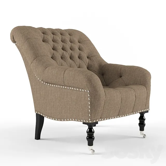 Ralph Lauren Mayfair Tufted Chair 3DS Max Model