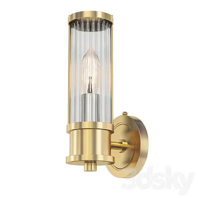 Ralph Lauren wall lamp Allen Single Sconce Brass 3DSMax File