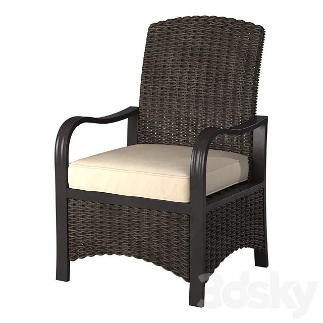 Rattan Arm Chair 3DSMax File
