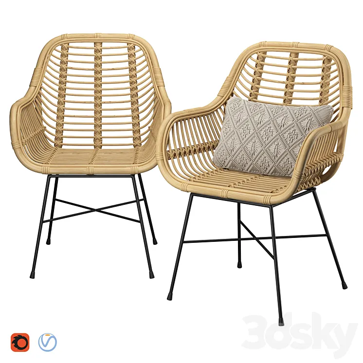 Rattan Chair 3DS Max Model