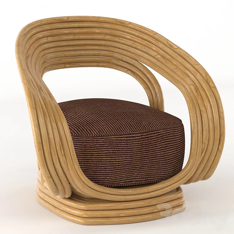 RATTAN CHAIR summer interior 3DS Max