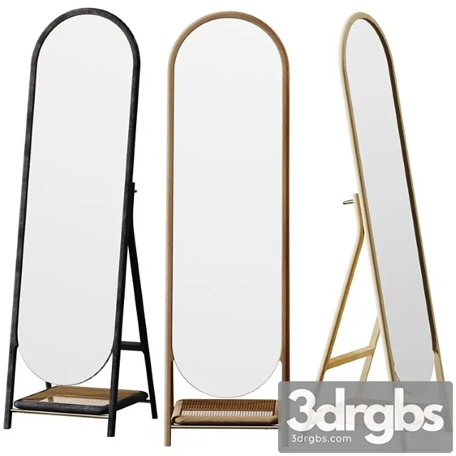 Rattan freestanding mirror by john lewis