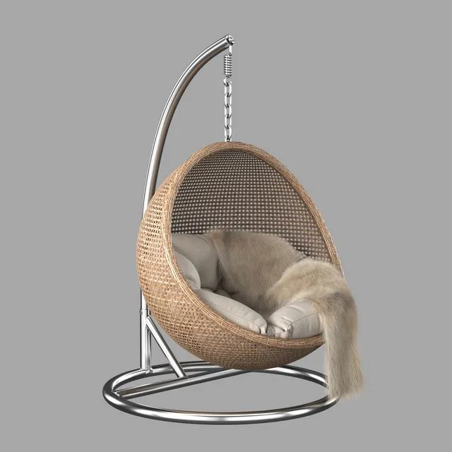 Rattan Hanging Chair 3dsMax Model