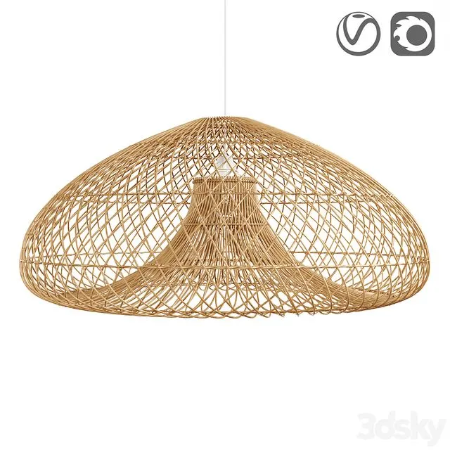 Rattan lamp Titou 3dsMax Model