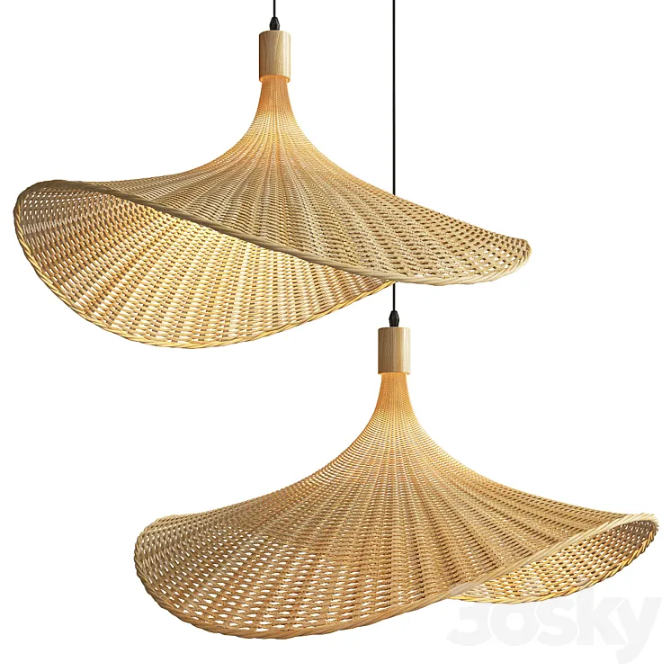 Rattan Lamps 3DS Max