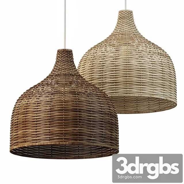 Rattan pendant 02