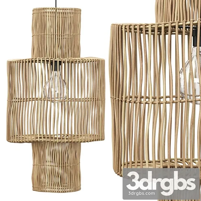 Rattan pendant lamp