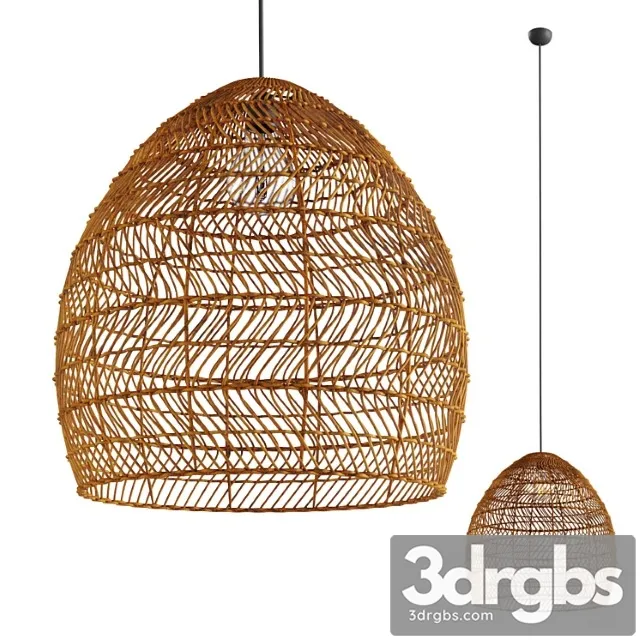 Rattan pendant light