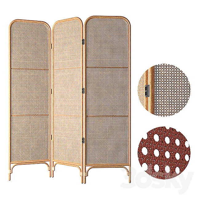 Rattan Screen 3ds Max