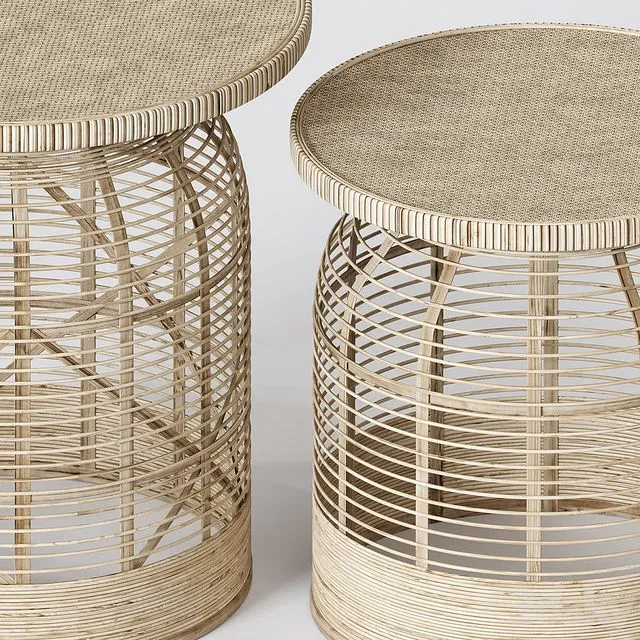 Rattan side table Madam Stoltz 3dsMax Model