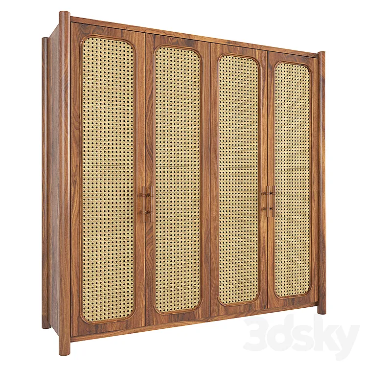 Rattan Wardrobe 1 3DS Max