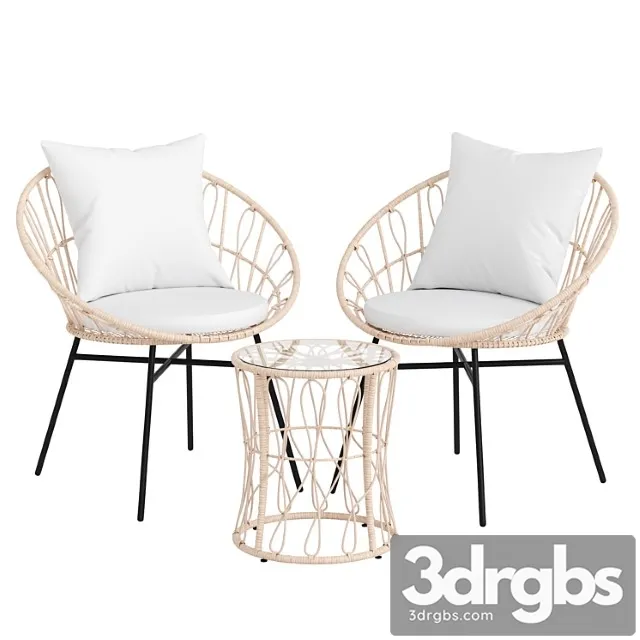 Rattan wicker patio garden furniture set