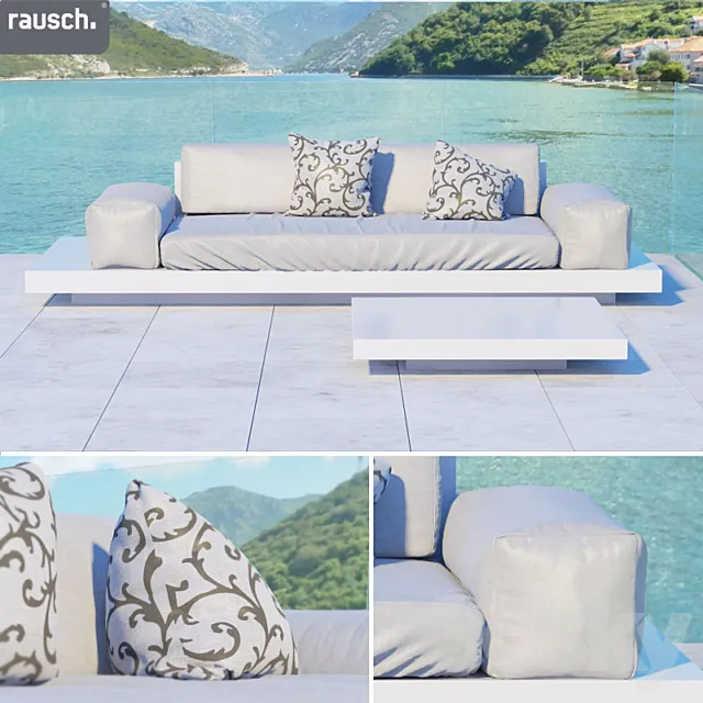Rausch Platform. a sofa and a table 3DSMax File