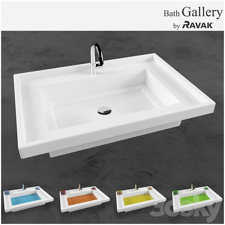 Ravak Bath Gallery Washbasin 3DS Max