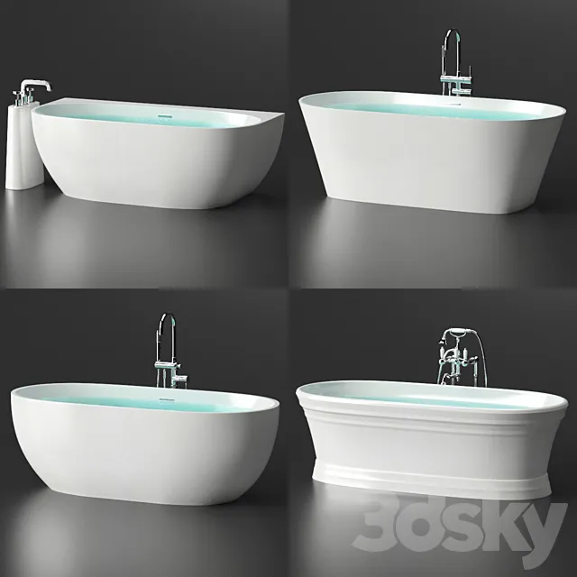 Ravak Bath Set 3DS Max Model