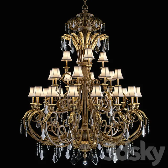 ravenna chandelier 3ds Max