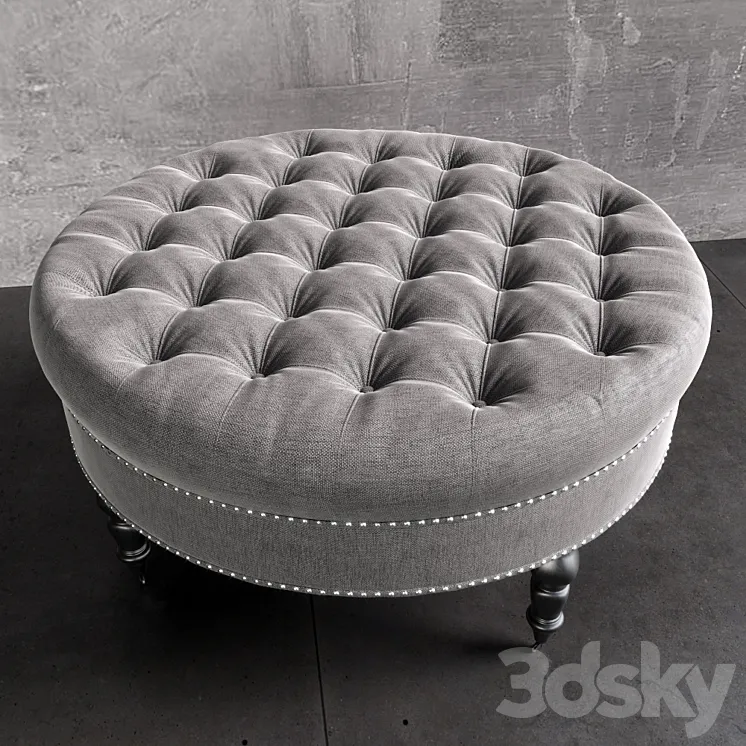 Ravi Tufted Ottoman 3DS Max Model