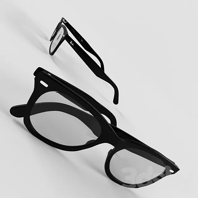 ray ban 3DS Max Model