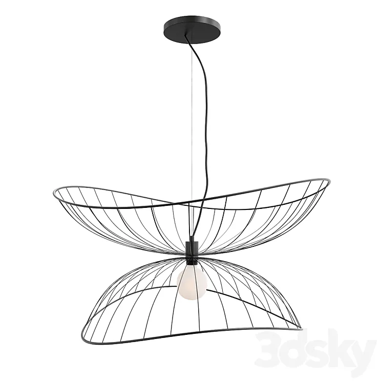 Ray Pendant 70 Black 3DS Max Model