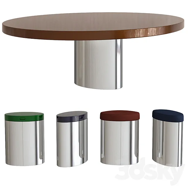 RAYMOND Minotti coffee tables 3DSMax File