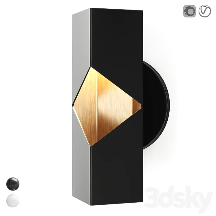 RBW Notch sconce 3DS Max Model